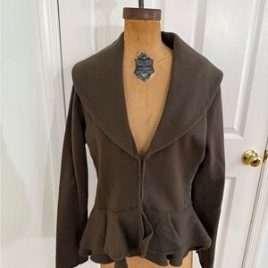 Ralph Lauren Dark Brown Women's Sweatshirt Jacket